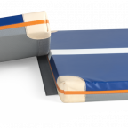 Тренировочный мат 200 см, соединяемый, с многослойным наполнением